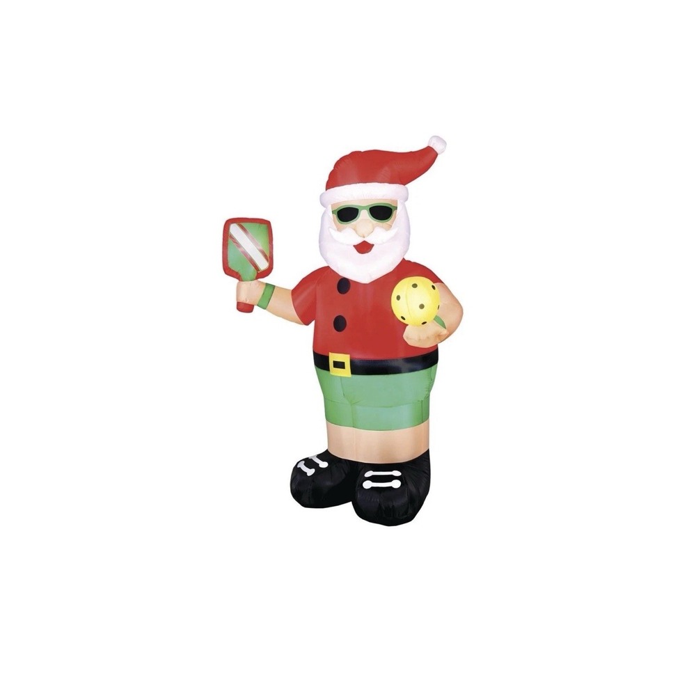 NEW 6' LED Santa Pickleball Christmas Inflatable Outdoor Yard‎ Holiday Decor